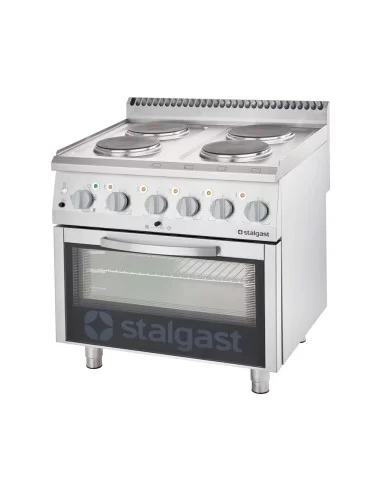 Плита електрична (4 конфорки) з електричною духовкою (10,4 + 7 кВт) Stalgast 9715000 Плита електрична (4 конфорки) з електричною духовкою (10,4 + 7 кВт) Stalgast 9715000