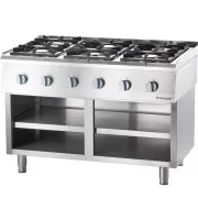 Плита настільна, газова (6 конфорок) 32,5 кВт, G 20 Stalgast 9707110 Плита настільна, газова (6 конфорок) 32,5 кВт, G 20 Stalgast 9707110
