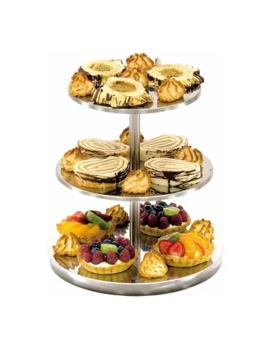 Стійка для торта (3-х рівнева) 300 мм н/ж Stalgast 542031