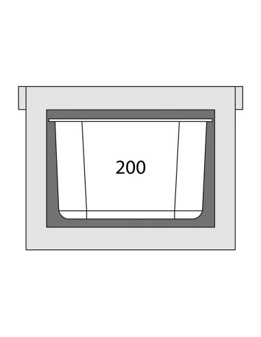 Термоконтейнер транспортний GN1/1 200 мм Stalgast 054300
