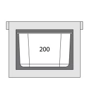 Термоконтейнер транспортний GN1/1 200 мм Stalgast 054300
