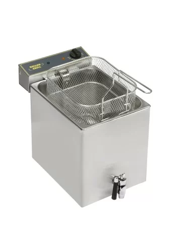Фритюрниця електрична, настільна ROLLER GRILL (з краном, однокамерна) STALGAST 777333 Фритюрниця електрична, настільна ROLLER GRILL (з краном, однокамерна) STALGAST 777333