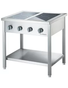 Плита індукційна, електрична (4 конфорки) 14 кВт на відкритій базі Stalgast 979610