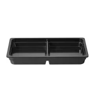 Гастроємність із меламіну Alar 1/1 2com 53x32.5x6.5 см, чорна CT5