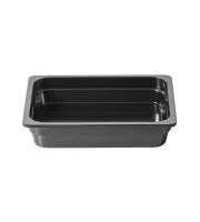 Гастроємність із меламіну Alar 1/2 32,5x26,5x6,5 см, чорний CT10
