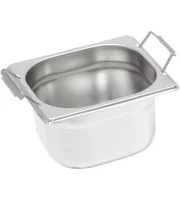 Гастроємність GN 1/6х200, з ручками 176х162х200 мм, н/ж Stalgast 136204