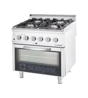 Плита газова (4 конфорки) зі статичної електричною духовкою (24,0 + 7 кВт, G 30/400) Stalgast 971633 Плита газова (4 конфорки) зі статичної електричною духовкою (24,0 + 7 кВт, G 30/400) Stalgast 971633