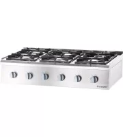 Плита настільна, газова (6 конфорок) 32,5 кВт, G 20 Stalgast 9707110 Плита настільна, газова (6 конфорок) 32,5 кВт, G 20 Stalgast 9707110