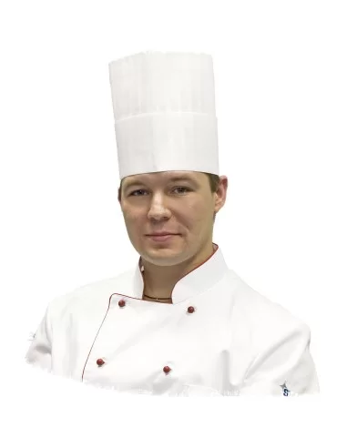 Шапка-ковпак кухарська біла Преміум h 200 мм Stalgast 507221
