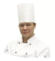 Шапка-ковпак кухарська біла Преміум h 200 мм Stalgast 507221