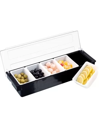 Ящик для бармена (5 відділів) 500х160х90 мм пластик Stalgast 473500 Ящик для бармена (5 відділів) 500х160х90 мм пластик Stalgast 473500