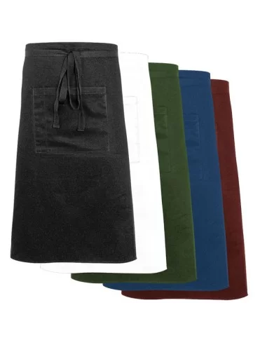 Фартух бордовий з кишенею міді Stalgast 634023