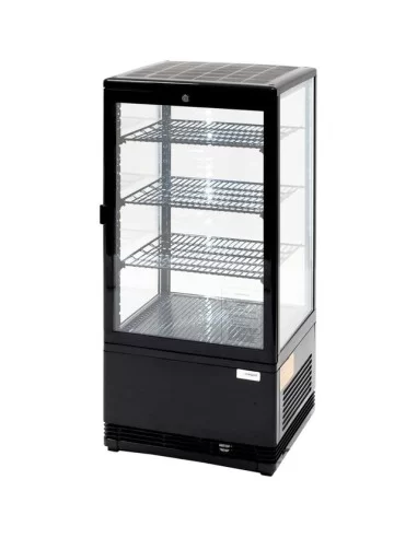 Вітрина холодильна настільна зі світлодіодним підсвічуванням (чорна) 78 л Stalgast 852174 Вітрина холодильна настільна зі світлодіодним підсвічуванням (чорна) 78 л Stalgast 852174