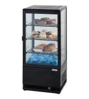 Вітрина холодильна настільна (чорна) 78 л Stalgast 852171