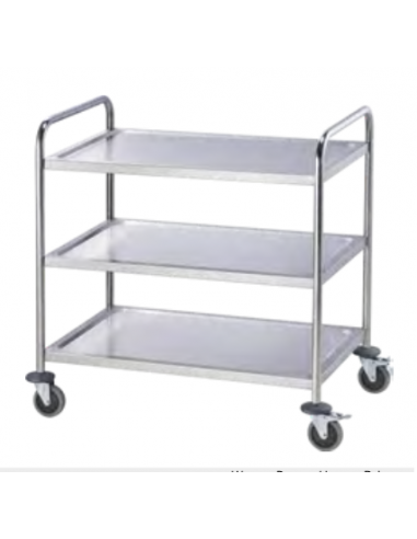 Візок для сервірування Gredil 3 полиці, нержавіюча сталь 661033