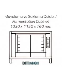 Шафа для ферментації та зберігання (5x400х600 см) для MKDF-10 MAKSAN DFTM-01