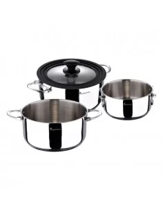 Набір каструль з універсальною кришкою MasterPro Foodies collection, 4 предмета