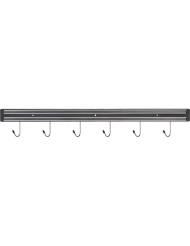 Тримач для кухонних приборів Stalgast 625 мм, магнітний з гачками 248608