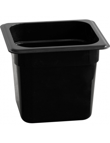 Гастроємність Stalgast GN 1/6 h 100 мм полікарбонат чорна 156100