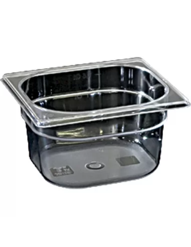 Гастроємність Stalgast GN 1/6 h 100 мм полікарбонат чорний 146100