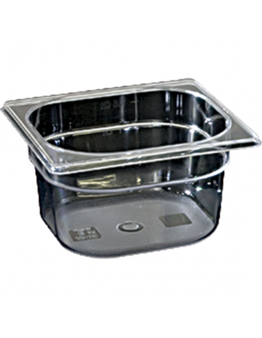 Гастроємність Stalgast GN 1/6 h 150 мм полікарбонат чорна 146150