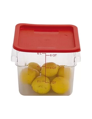 Кришка для контейнера Stalgast 061050 пластик червона 061410