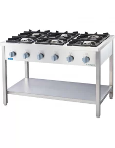 Плита газова Stalgast G30, 6 конфорок на відкритій базі 979623