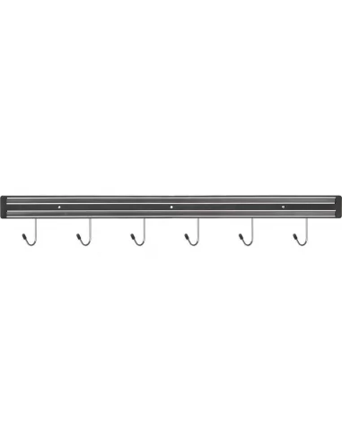 Тримач для кухонних приборів Stalgast 625 мм, магнітний з гачками 248608