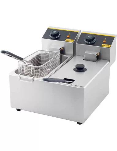 Фритюрниця електрична Gredil 2х3 л двокамерна 746070 Фритюрниця електрична Gredil 2х3 л двокамерна 746070