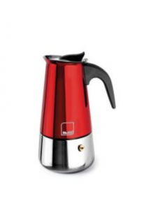 Гейзерная кофеварка Ibili Moca 280 мл красная 629706