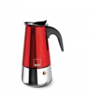 Гейзерная кофеварка Ibili Moca 280 мл красная 629706