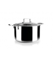 Каструля висока Ibili Triply Natural 24 см з кришкою 653824