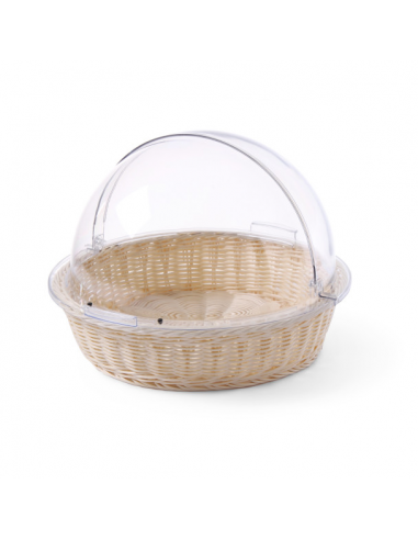 Корзина для хлеба Hendi 40 см с крышкой, поликарбонат 426951