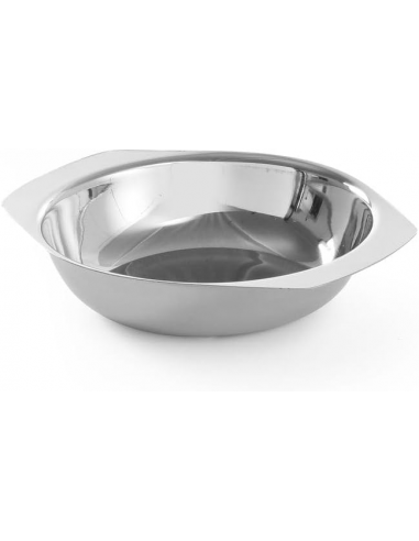 Миска нержавіюча Hendi 120х30 мм з ручками 401002