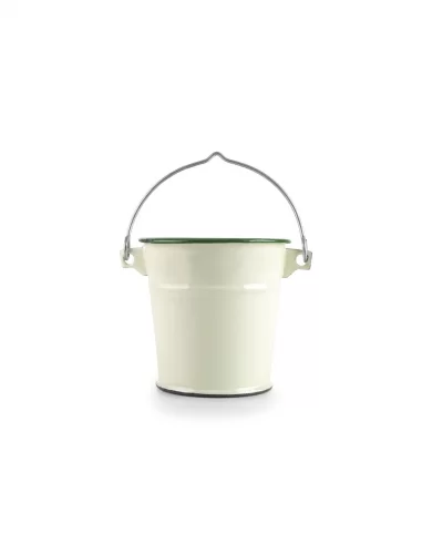 Міні відерце Ibili Musgo 720 мл емальоване біло-зелене 935511