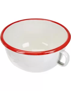 Чаша с ручкой Ibili Bordeaux 14 см бело-бордовая 909114