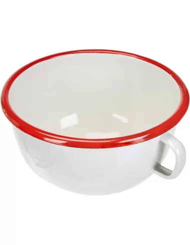 Чаша з ручкою Ibili Bordeaux 14 см біло-бордова 909114 Чаша з ручкою Ibili Bordeaux 14 см біло-бордова 909114