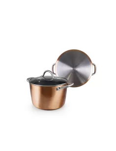 Каструля висока Ibili Natura Copper 20 см з кришкою 495520