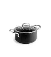 Кастрюля низкая Ibili Quarzo 20 см с крышкой 600720