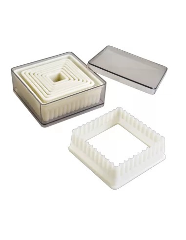 Набор форм для печенья Ibili 9 шт. квадратные с рельефом 784202