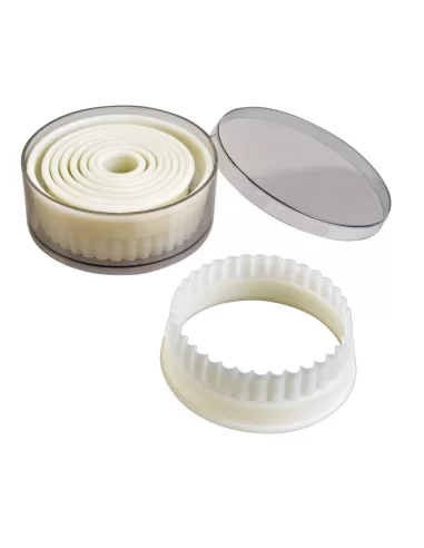 Набор форм для печенья Ibili 9 шт. круглые с рельефом 784200