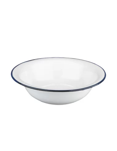 Блюдо круглое глубокое Ibili Blanca 32 см бело-синее 903132