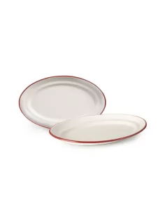 Блюдо овальне Ibili Bordeaux 30 см біло-бордове 908730