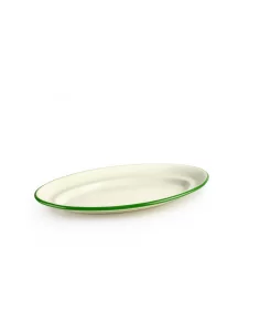 Блюдо овальне Ibili Musgo 35 см біло-зелене 935935