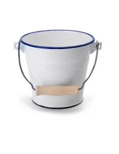 Ведро для льда Ibili Blanca 1,5 л эмалированное бело-синее 903314