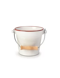 Ведро для льда Ibili Bordeaux 1,5 л эмалированное бело-бордовое 909314