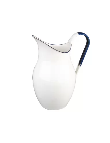 Кувшин эмалированный Ibili Blanca 2,5 л бело-синий 903425