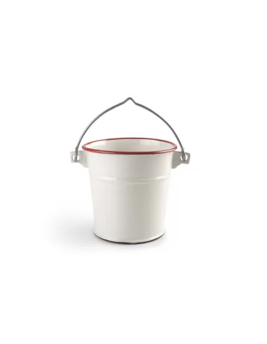 Мини ведерко Ibili Bordeaux 720 мл эмалированное бело-бордовое 909311