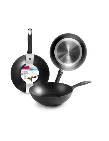 Сковорода індукційна Wok Ibili New Induplus 28 см алюміній 400528N