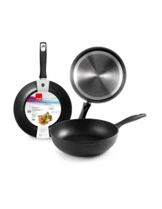 Сковорода індукційна глибока Ibili New Induplus 28 см алюміній 400128N